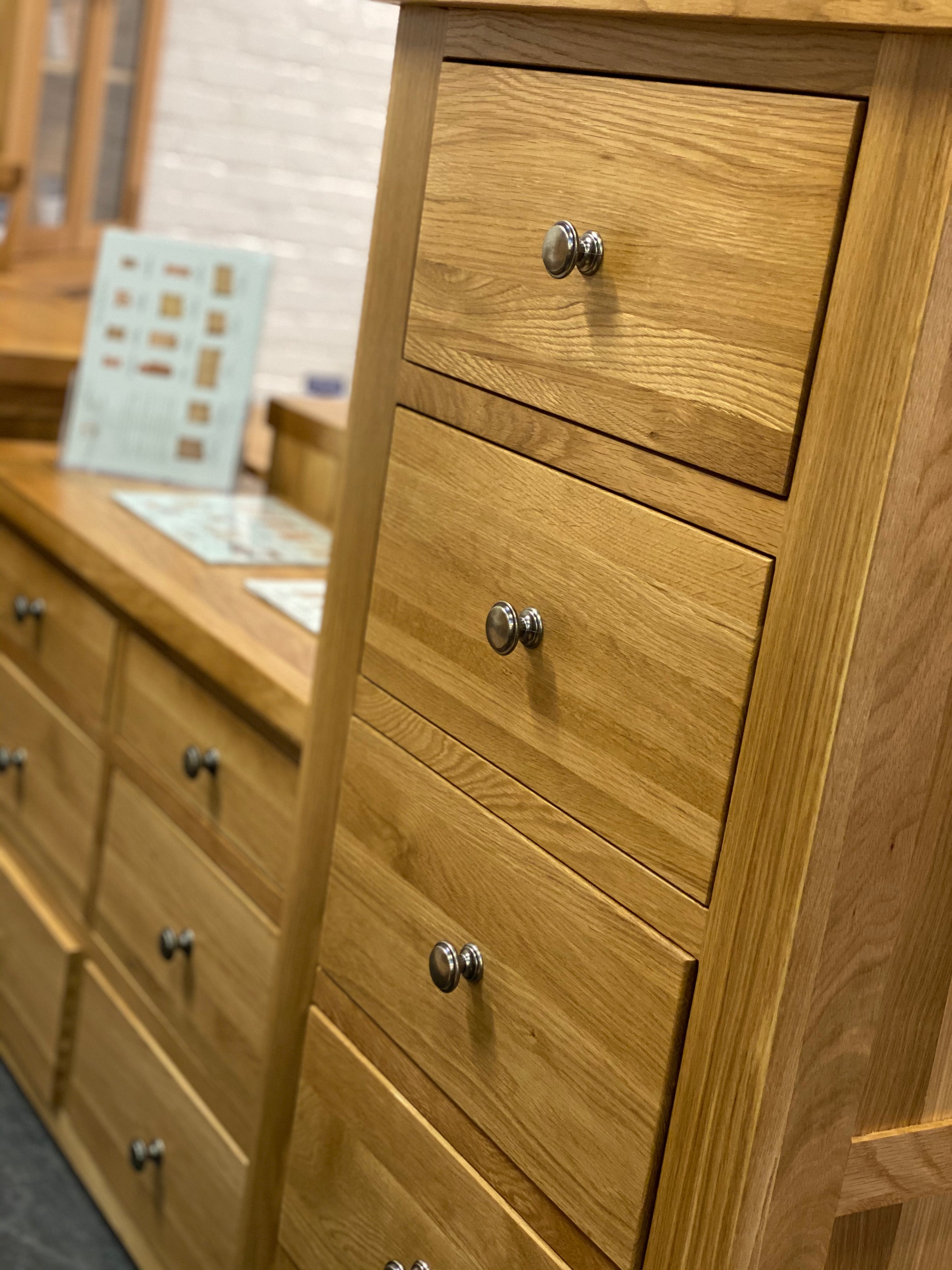 Wardrobes at Top Secret Furniture outlet village in Holmes Chapel, Cheshire.