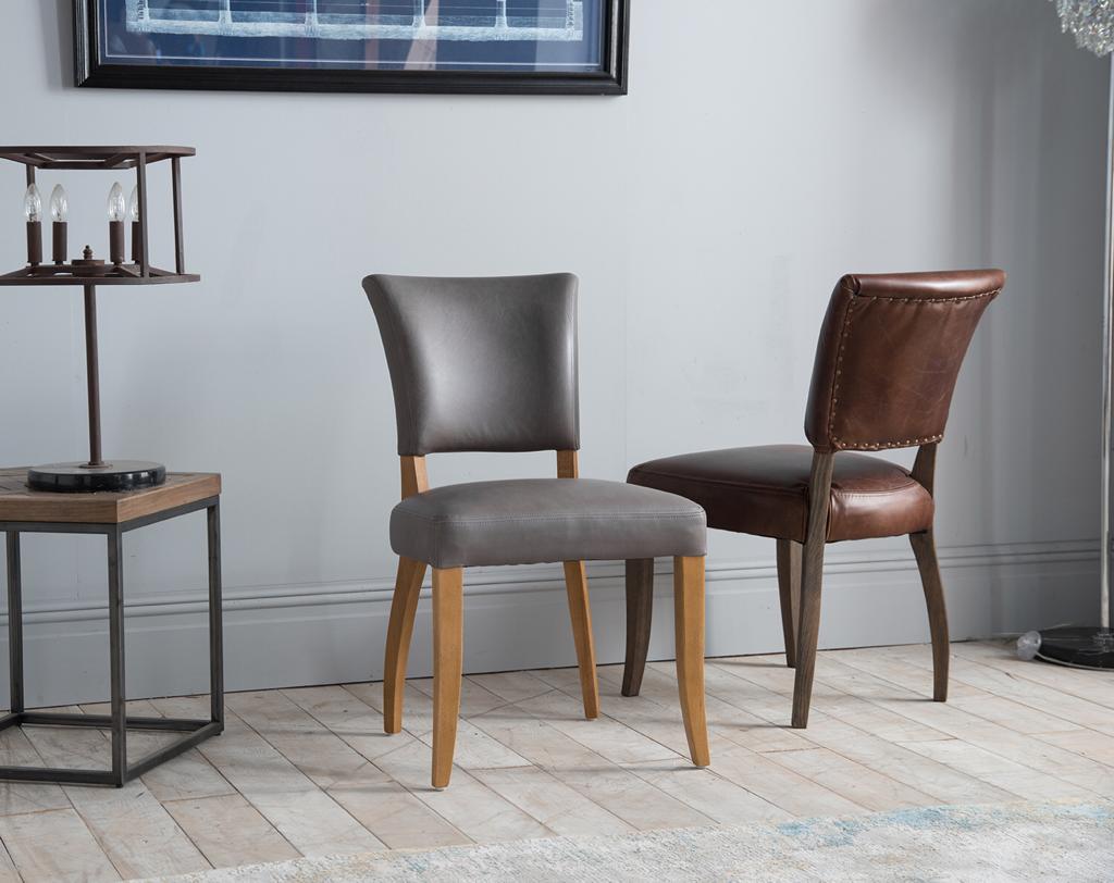 Halo Timothy Oulton Mimi Leather Dining Chairs from Top Secret Furniture