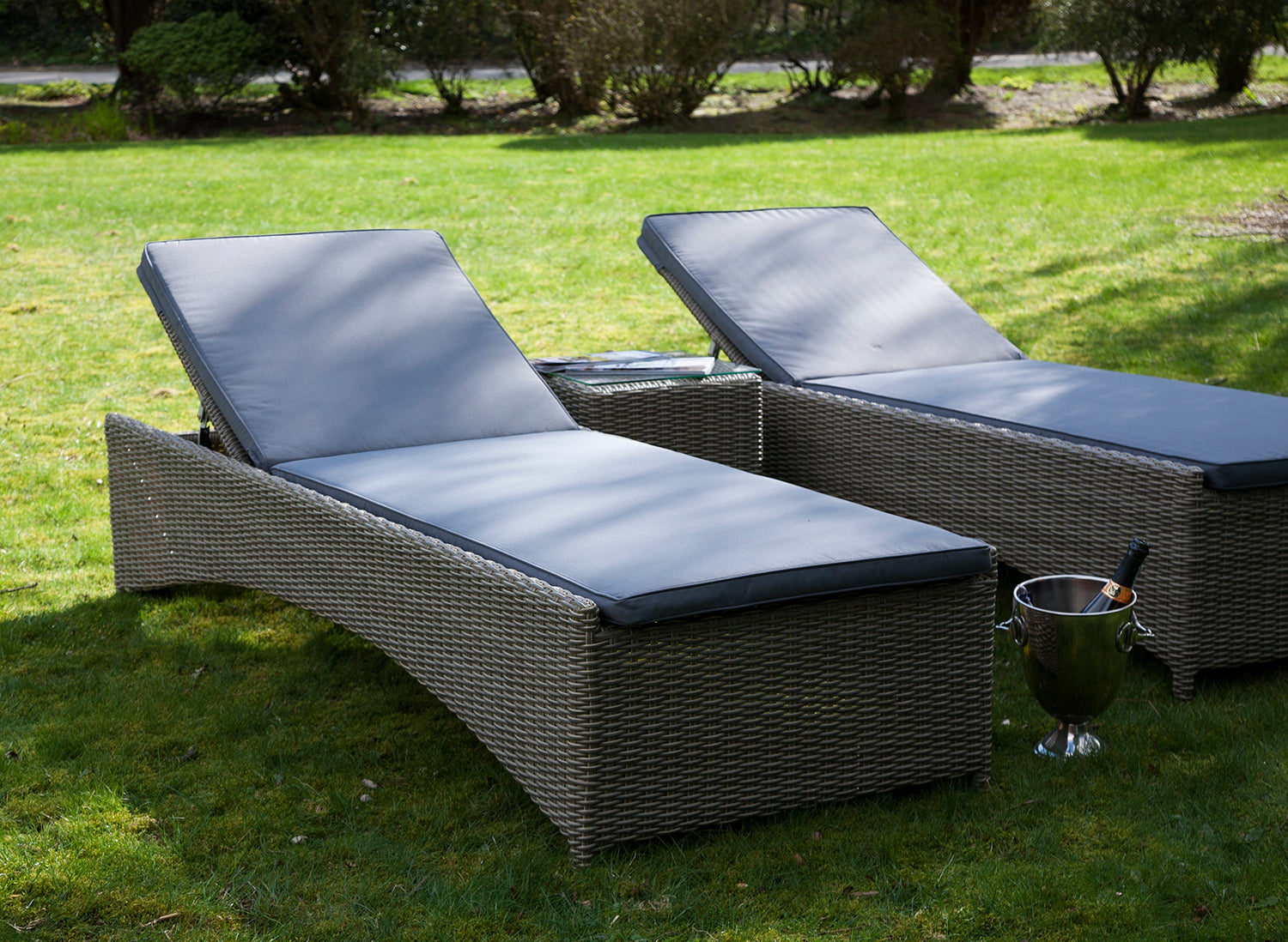 Rattan Sunbed Garden Loungers  from Top Secret Furniture, Holmes Chapel