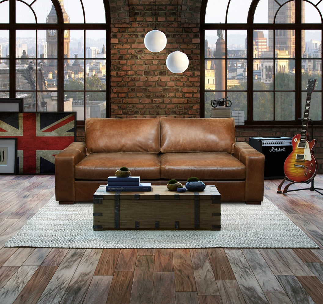 Maximus 3 seater leather sofa from Top Secret Furniture, Holmes Chapel