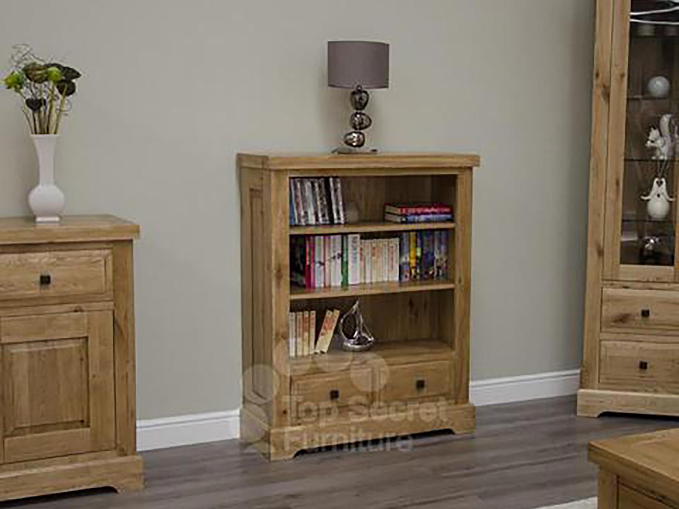 Dalton Small Bookcase - 100% solid oak furniture