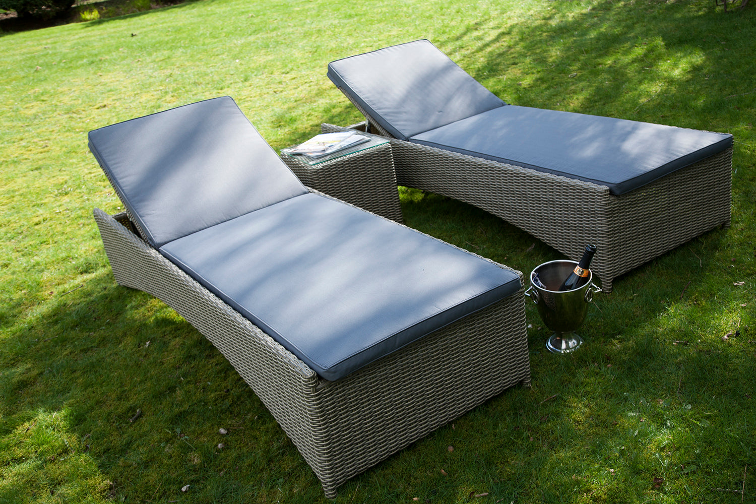 Rattan Sunbed Garden Loungers  from Top Secret Furniture, Holmes Chapel