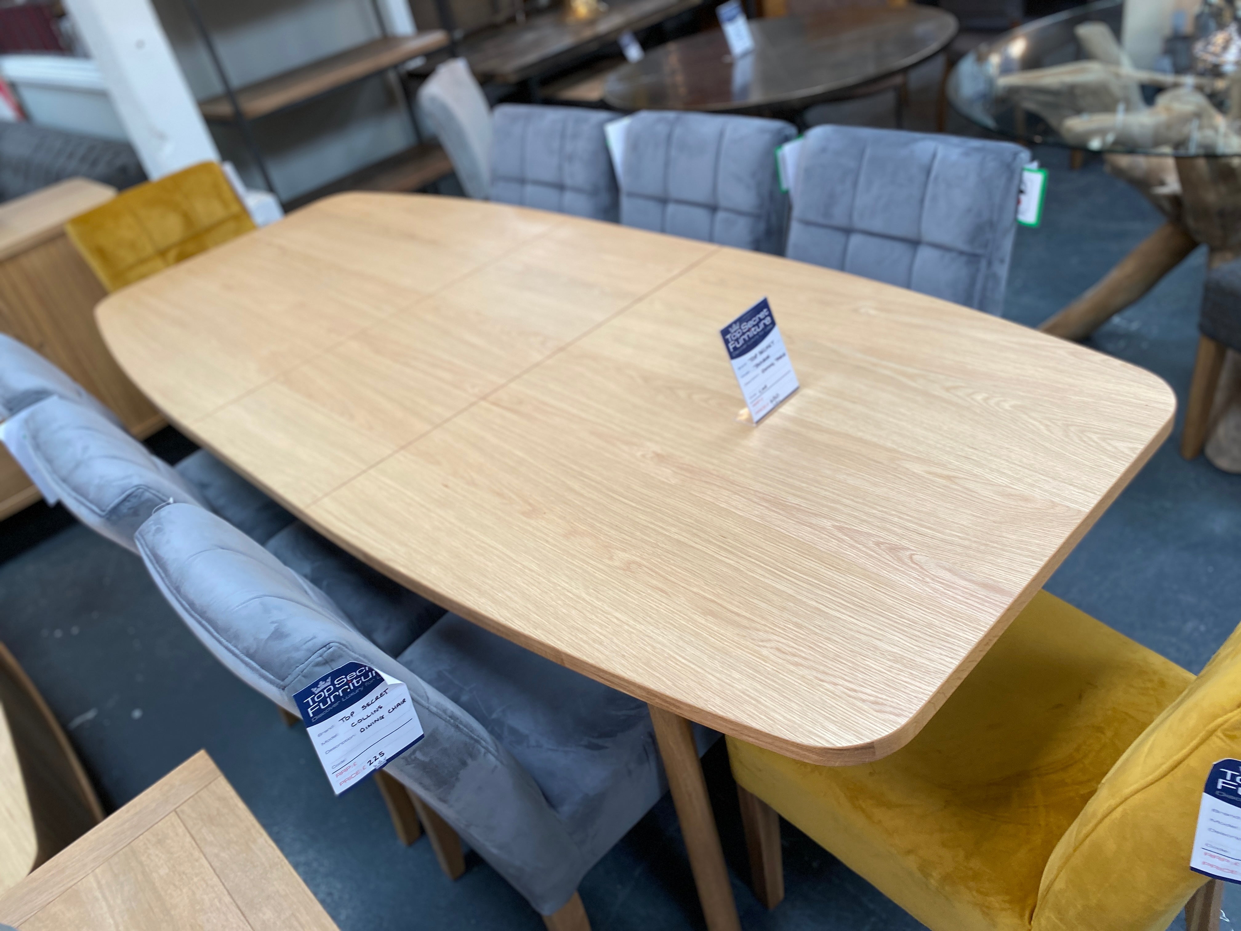 Tambour Solid Oak Dining Table from Top Secret Furniture