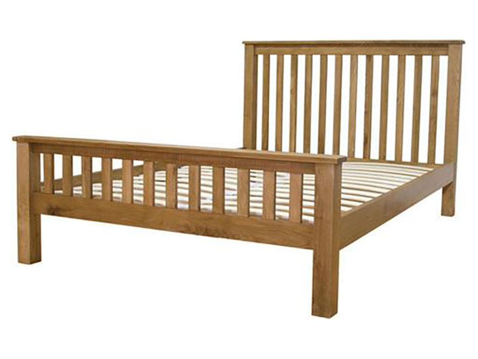 Solid Oak Furniture Rustic Bedframe