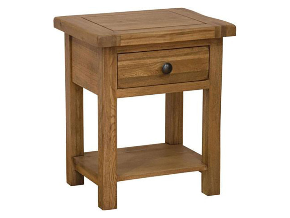 Rustic Lamp Tablev - Solid Oak Furniture