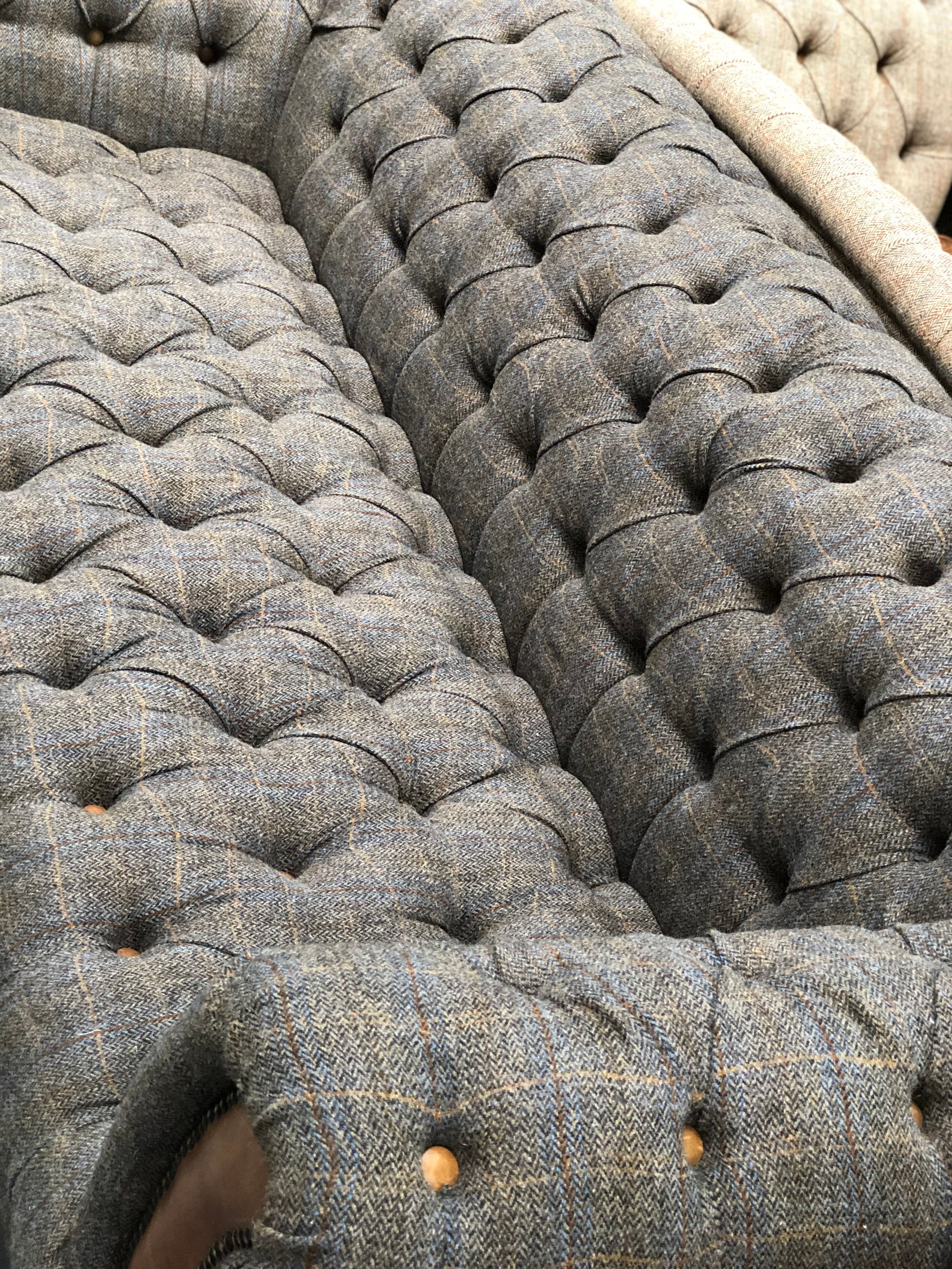 Stirling 2/3 seater sofas in Moorland Tweed and Hunting Tweed