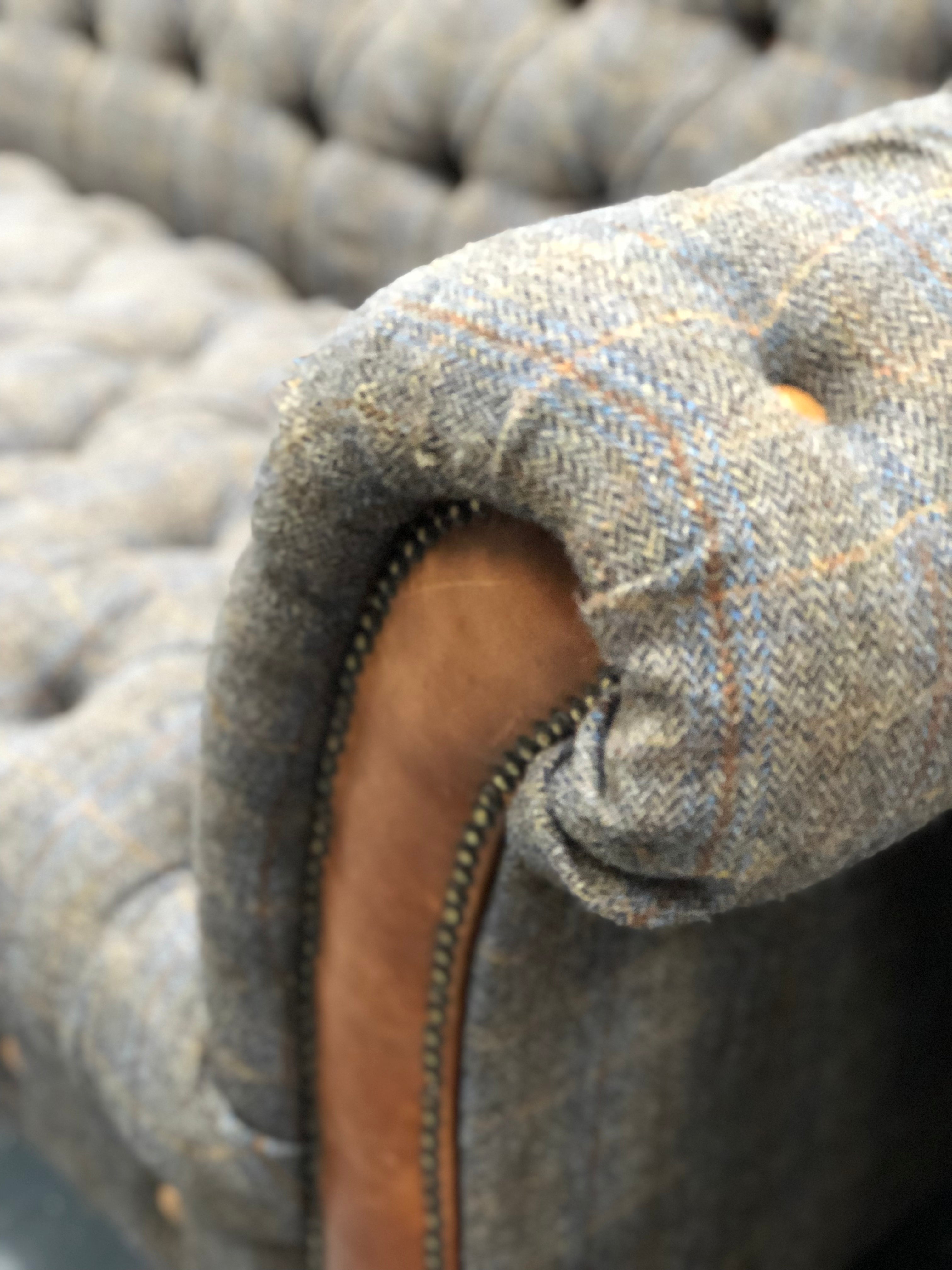 Stirling 2/3 seater sofas in Moorland Tweed and Hunting Tweed