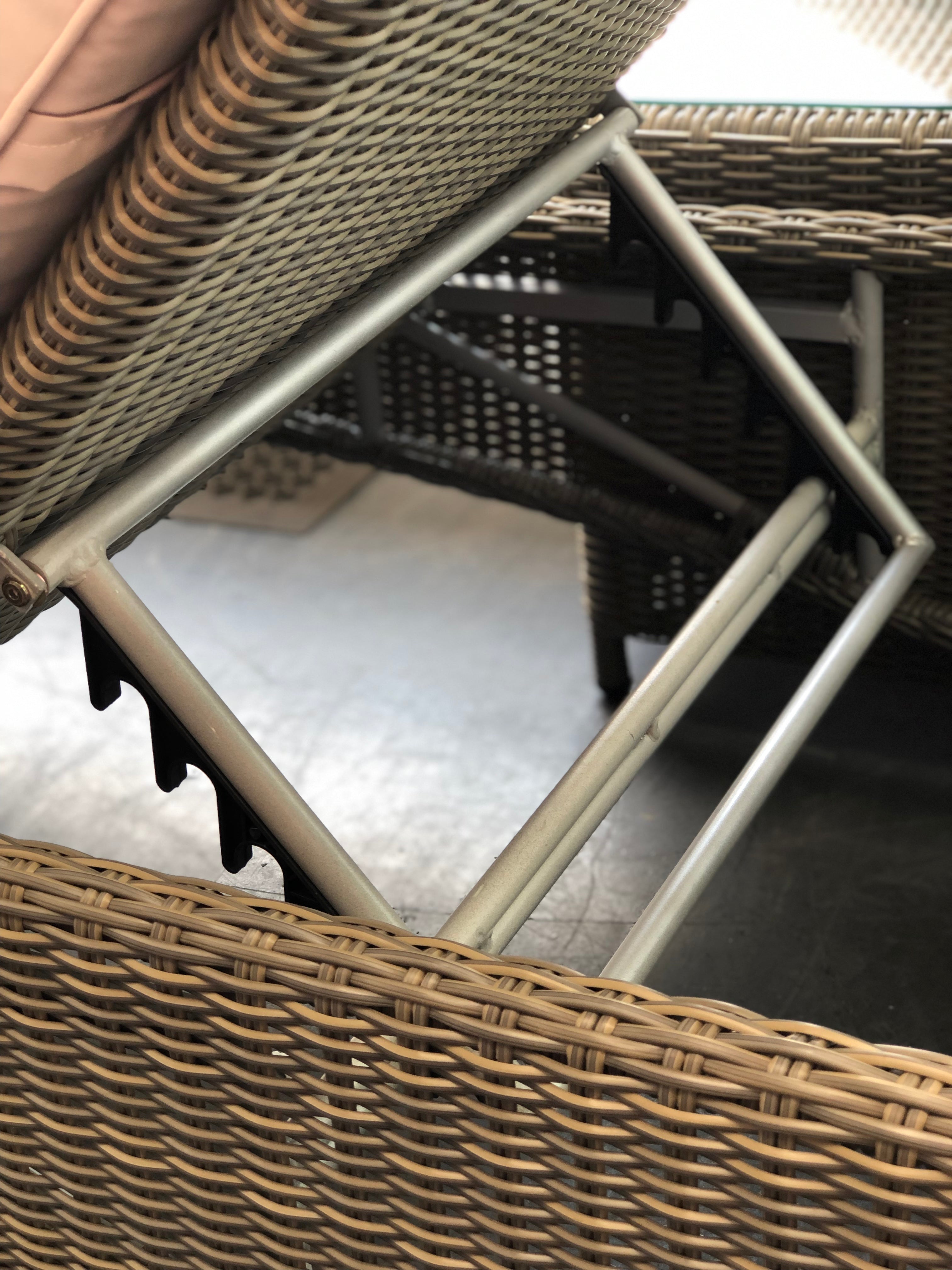 Rattan Sunbed Garden Loungers