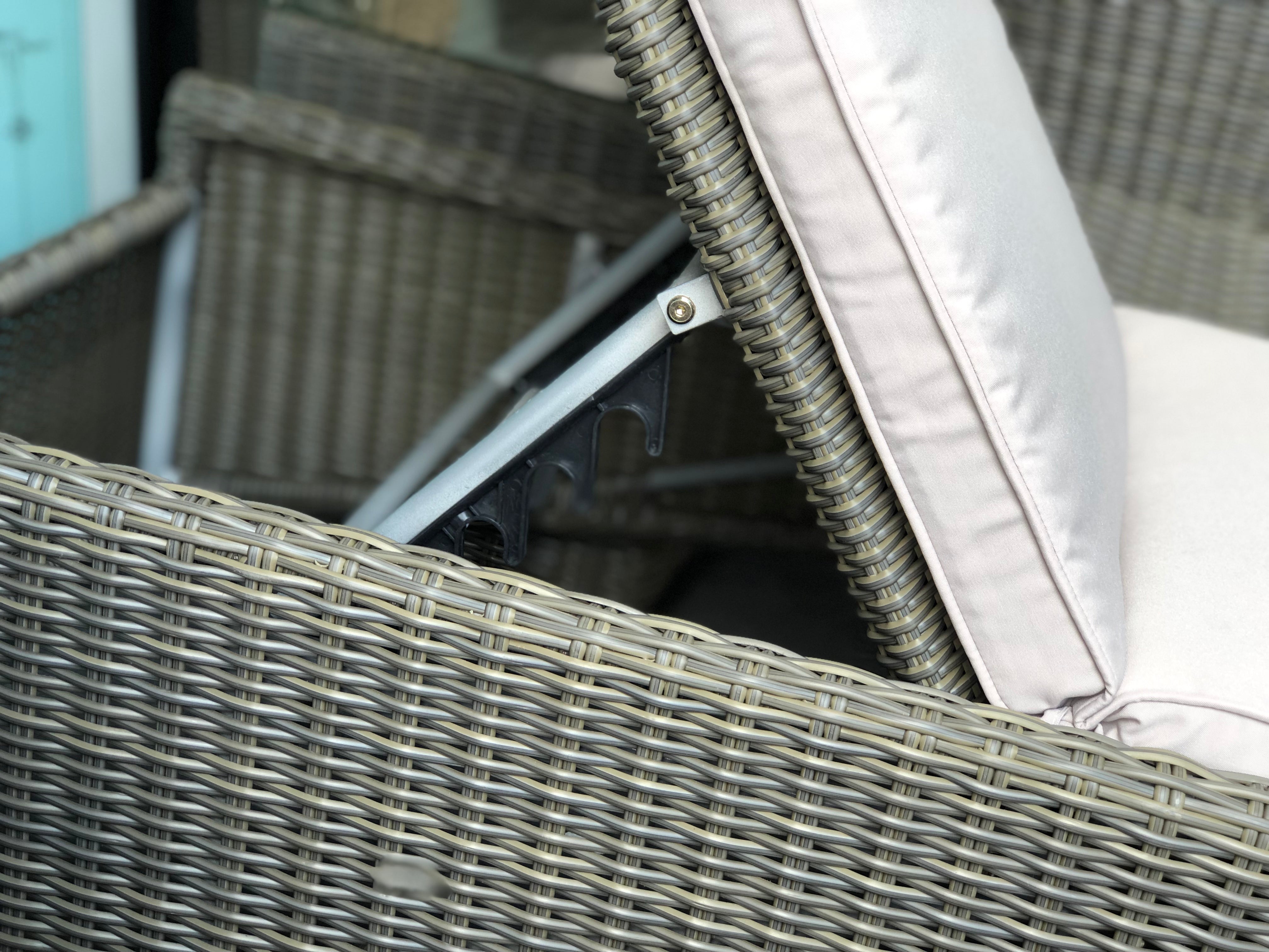 Rattan Sunbed Garden Loungers