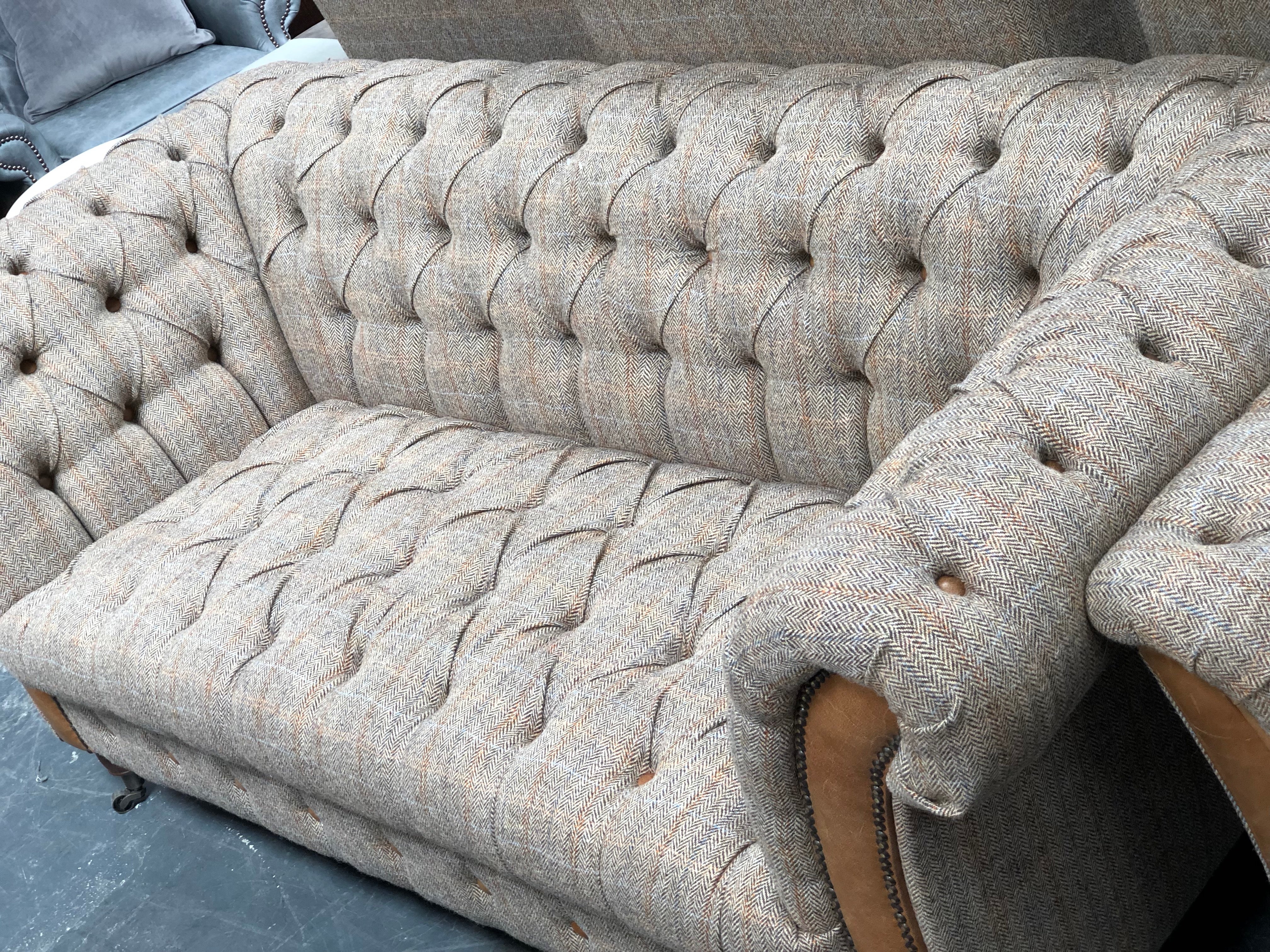 Stirling 2/3 seater sofas in Moorland Tweed and Hunting Tweed