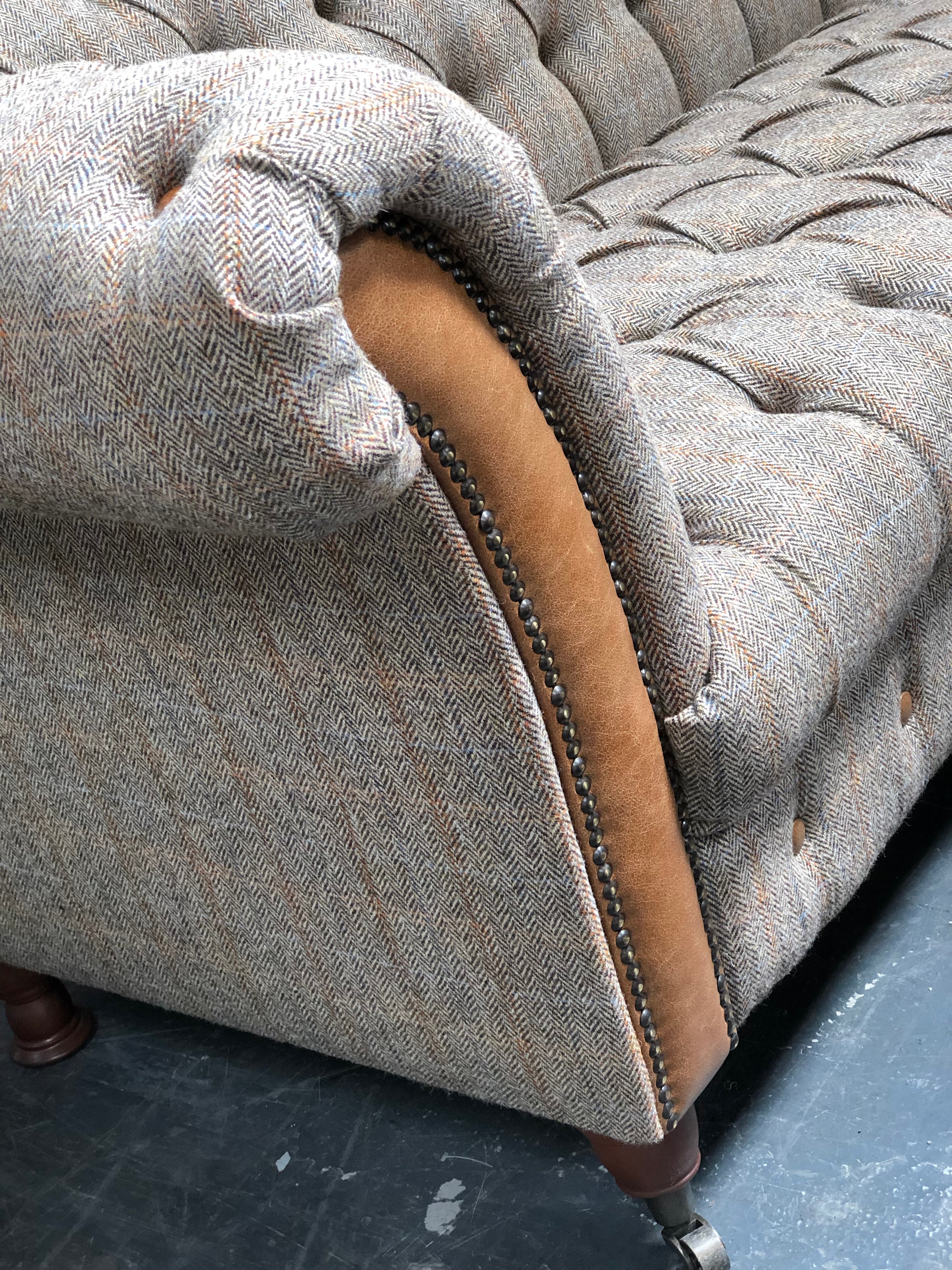 Stirling 2/3 seater sofas in Moorland Tweed and Hunting Tweed
