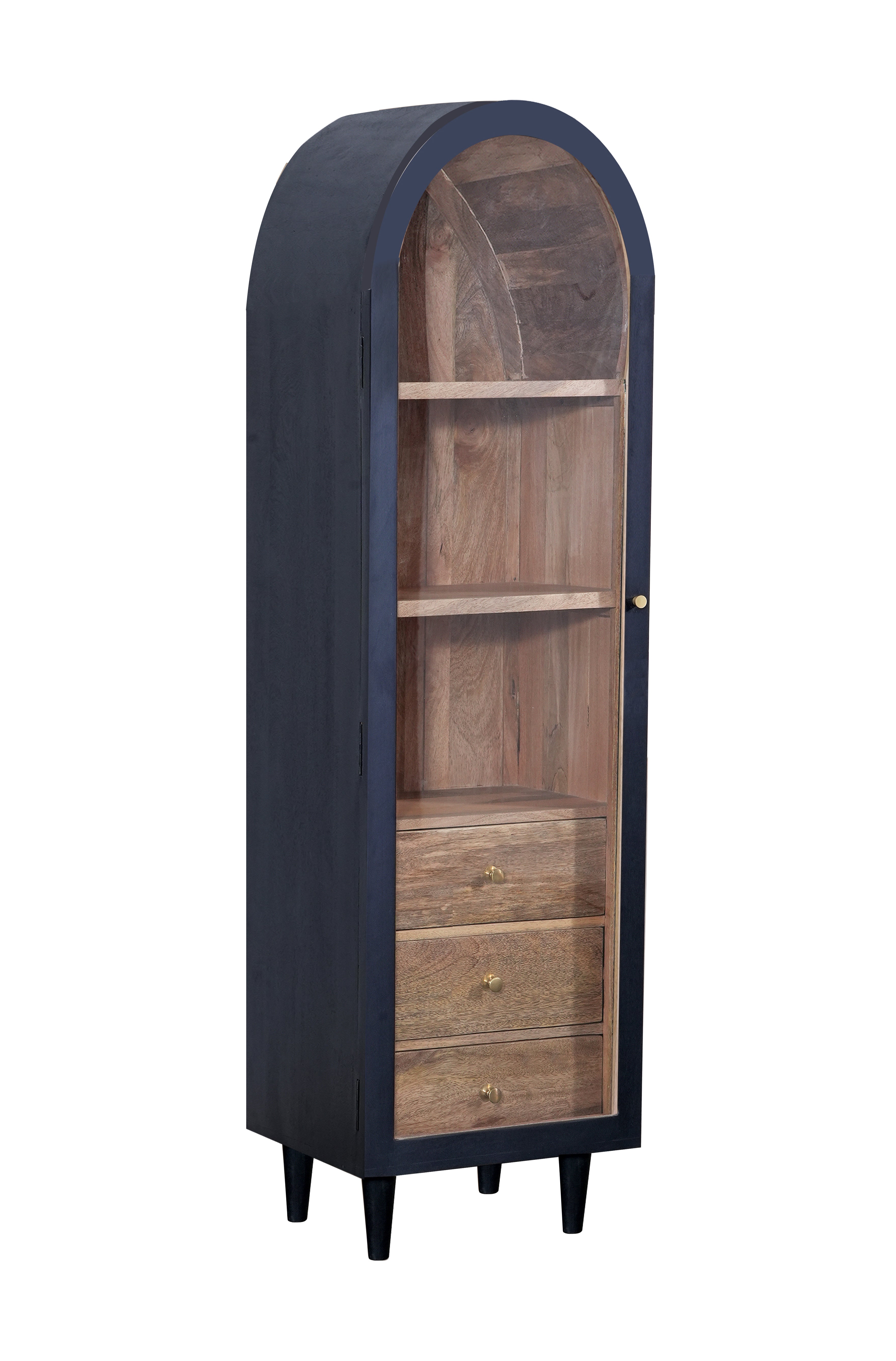 Iconic Single Door Glass Cabinet