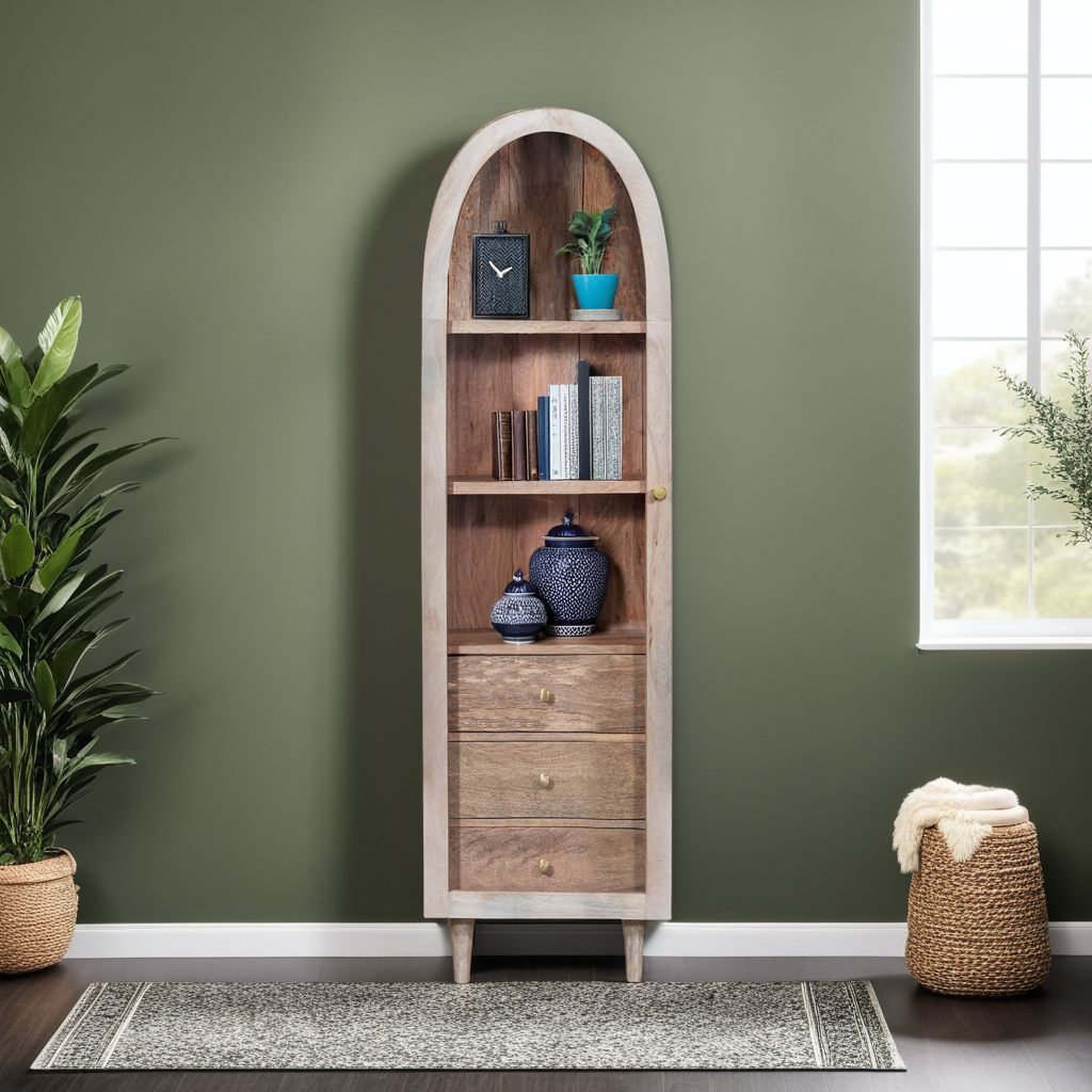 Iconic Single Door Glass Cabinet