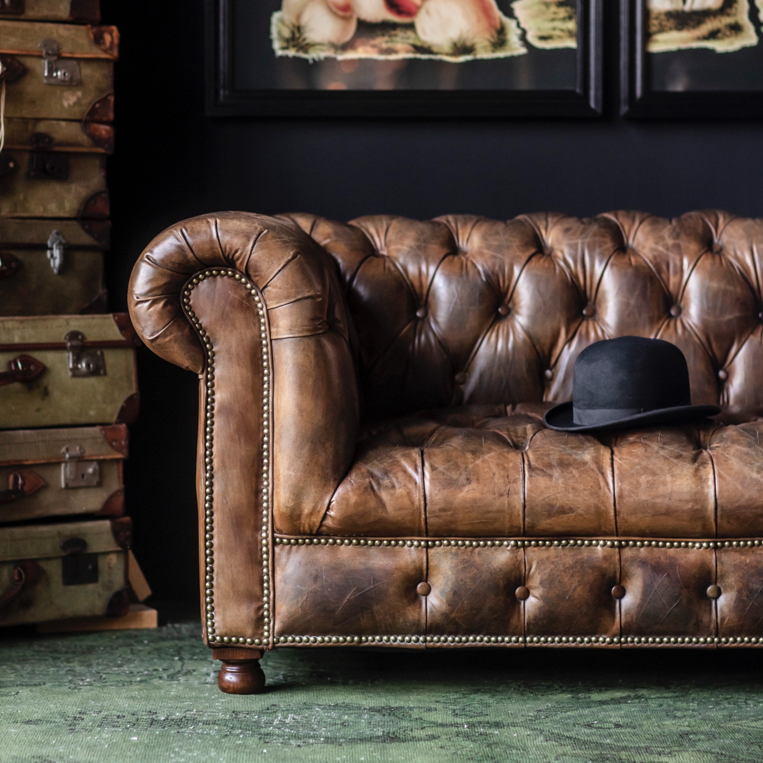 Chesterfield Leather Sofa