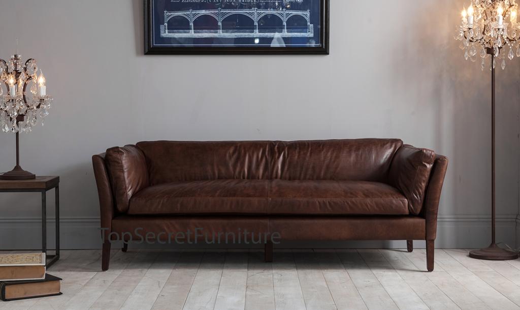 John Lewis Sofa - Halo Groucho Leather Sofa and Armchair