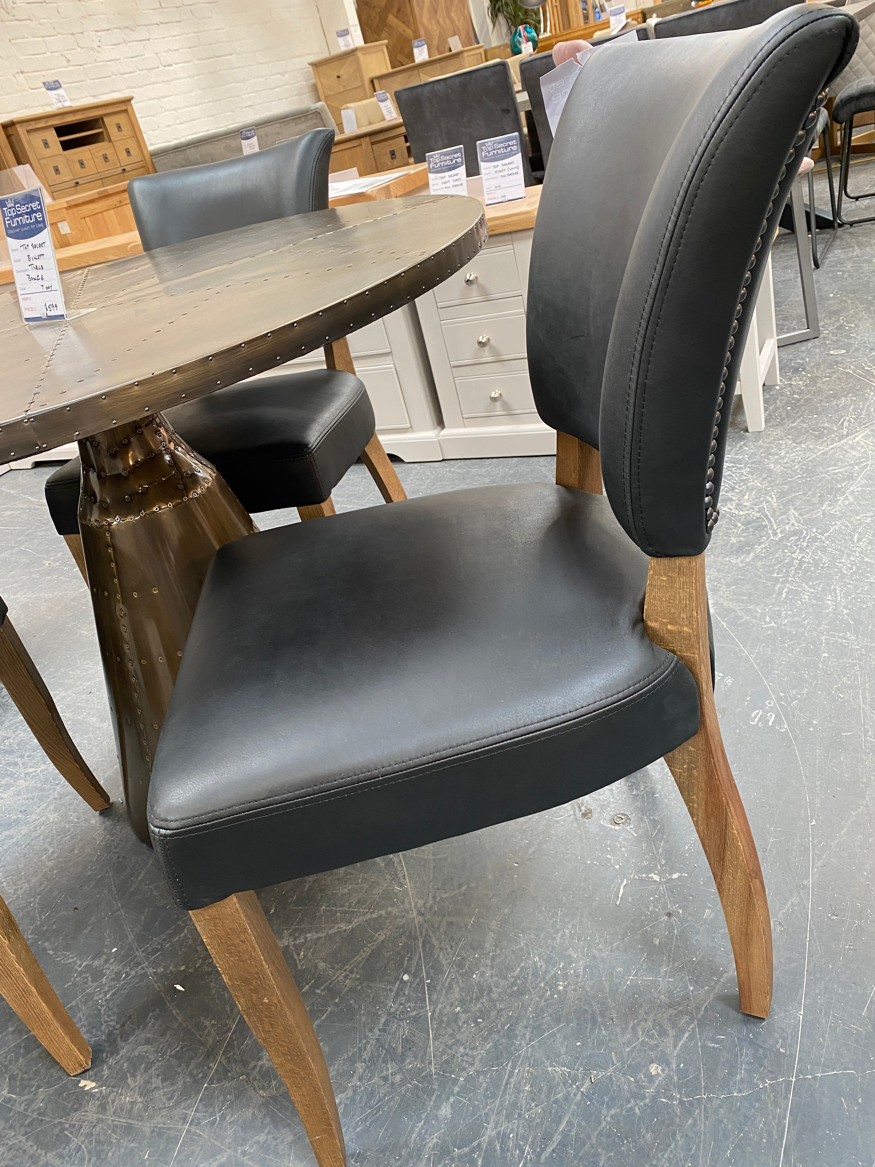 Halo Timothy Oulton Mimi Leather Dining Chairs from Top Secret Furniture