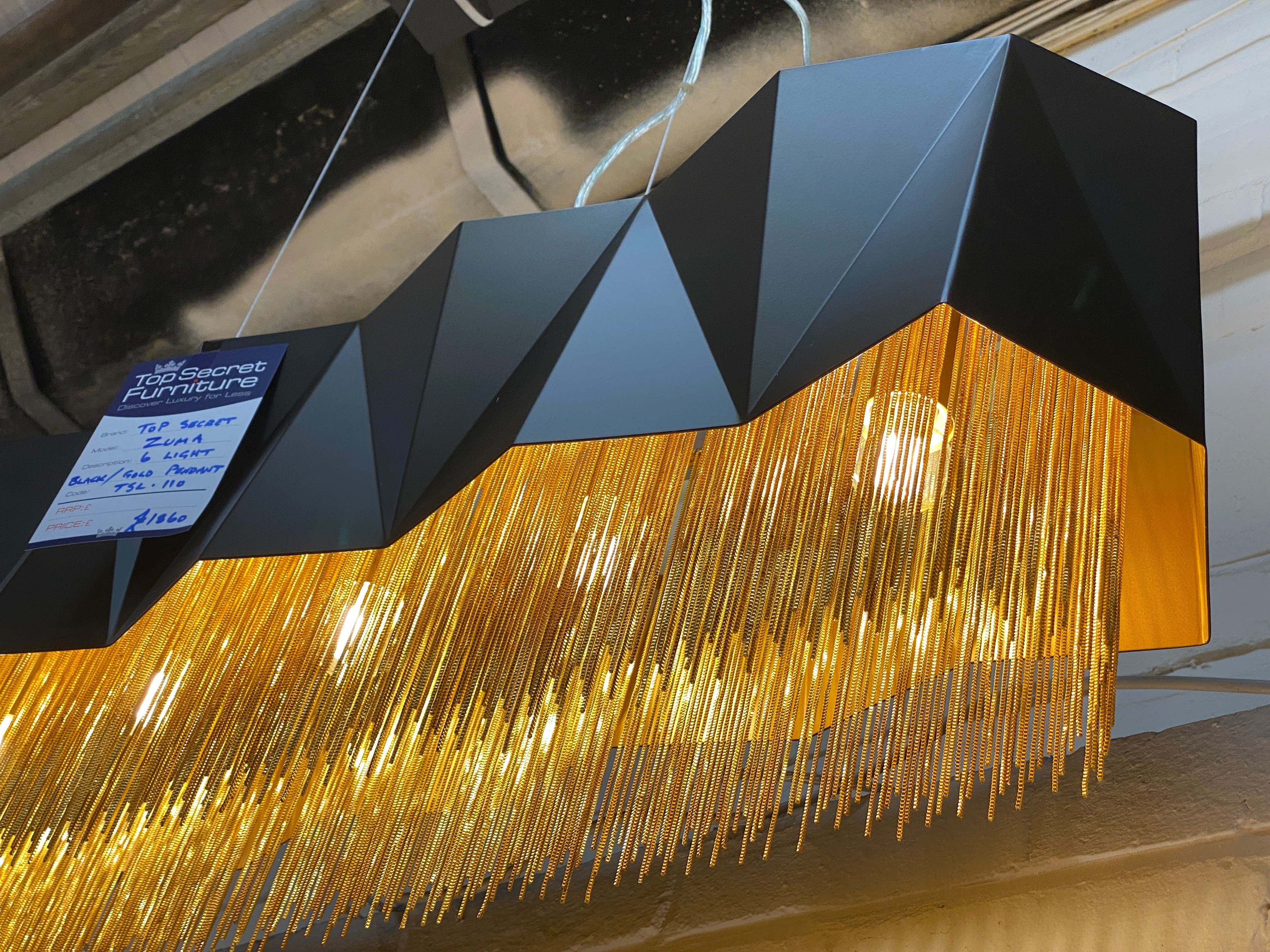 Zuma Pendant Long Ceiling Light from Top Secret Furniture