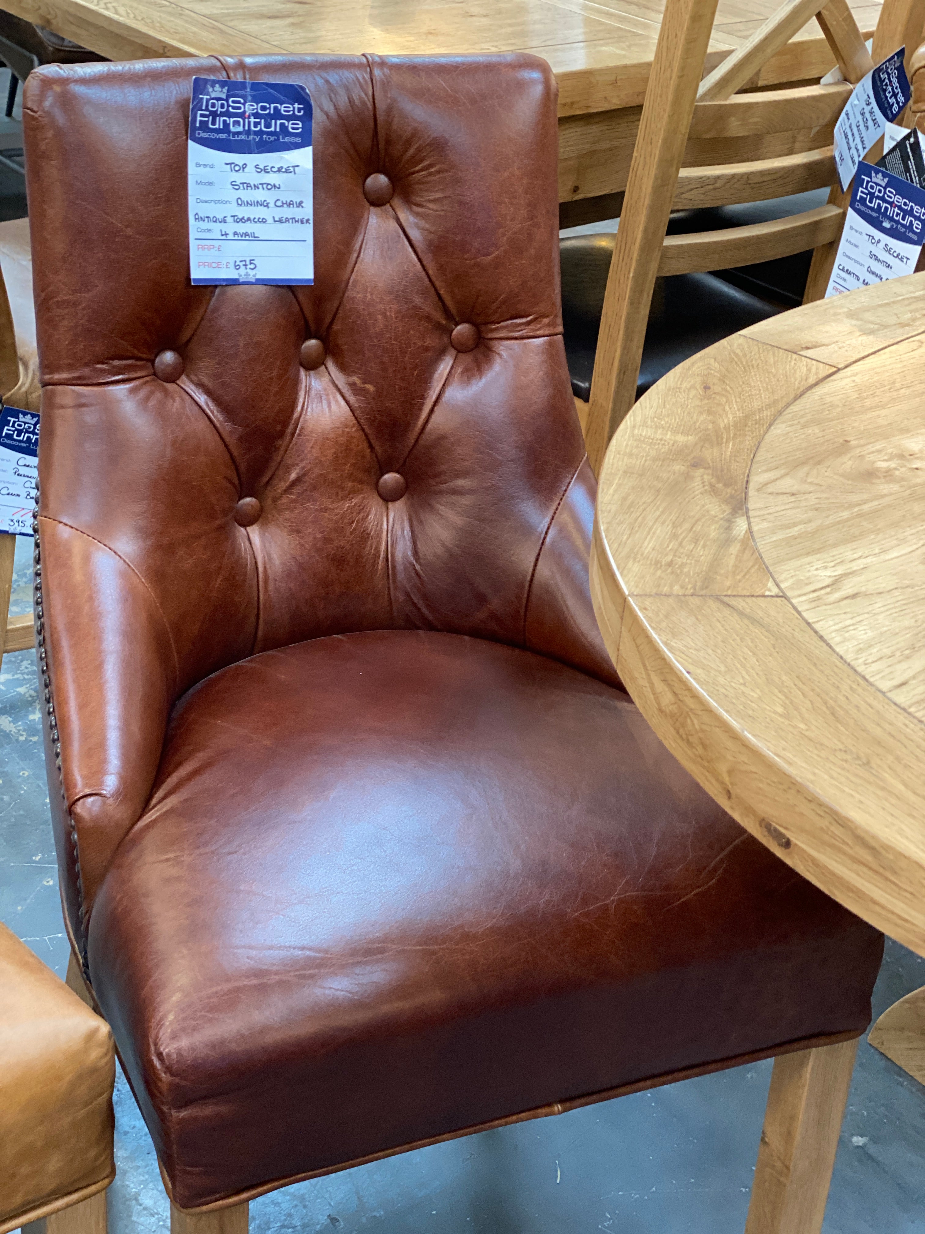 Stanton Leather Chair from Top Secret Furniture Outlet