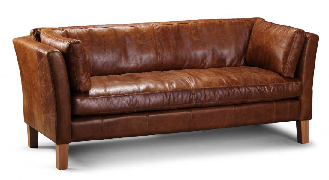 Barton leather 3 seater Sofa