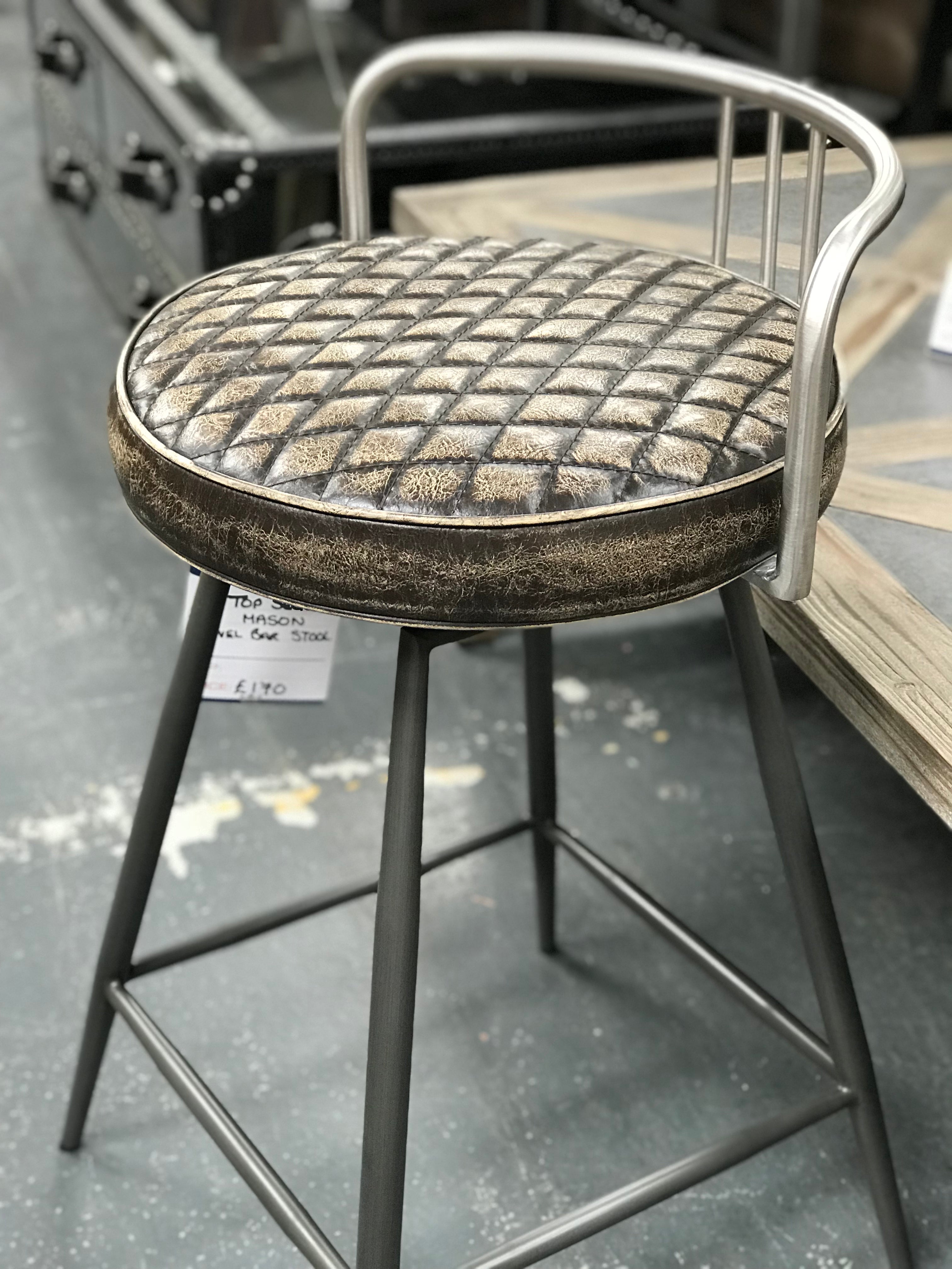 Mason high back bar stool available from Top Secret Furniture