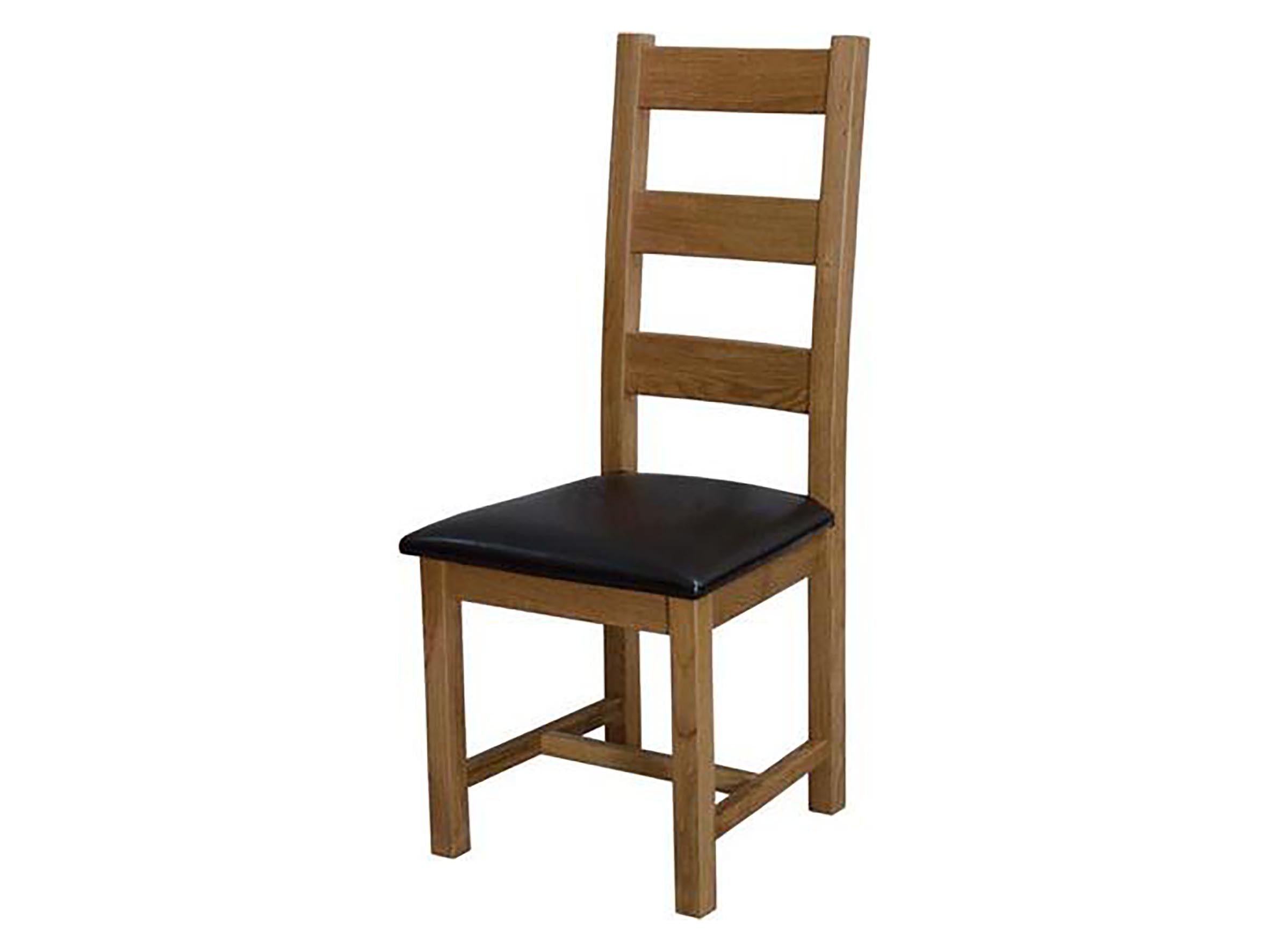 Dalton Ladder Back Dining Chair - 100% solid oak furniture