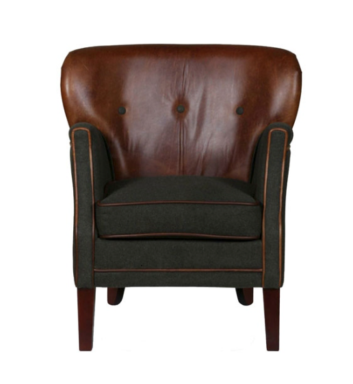 Elston Leather Arm Chair from Top Secret Furniture