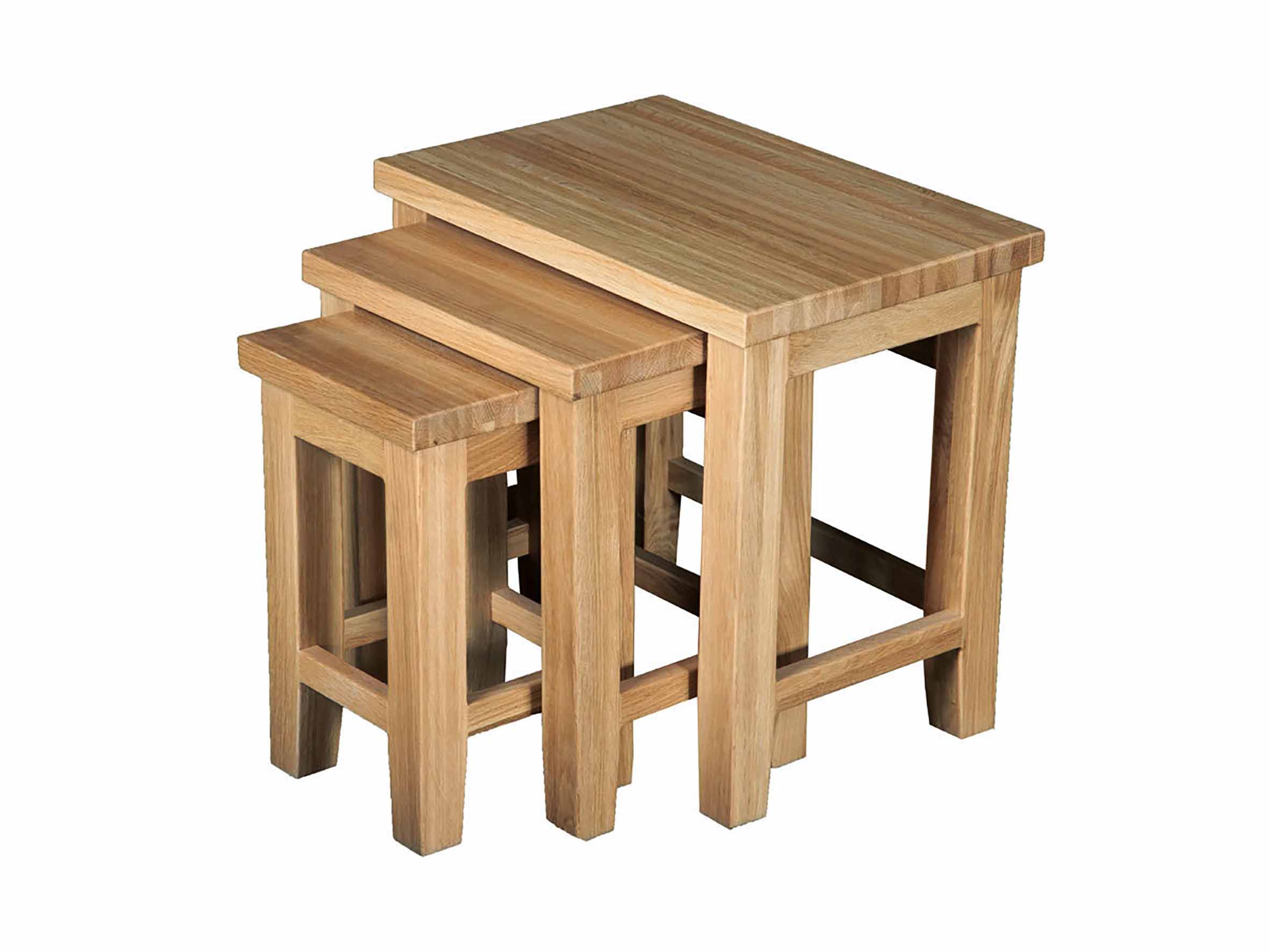 Eton Solid Oak Nest of Tables from Top Secret Furniture
