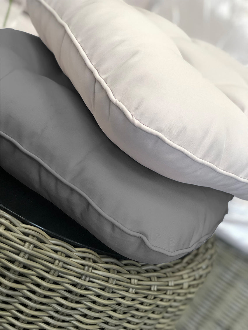 2019 cushion covers Slate Grey and Mushroom