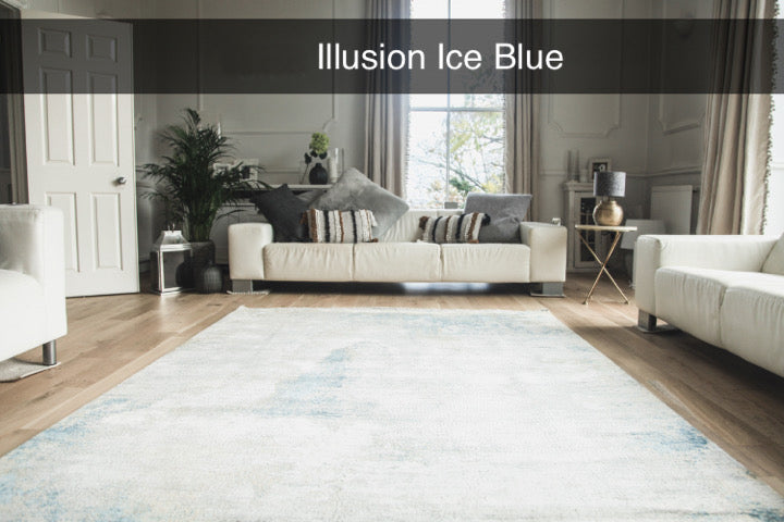 Gooch Luxury Rugs Illusion Ice Blue from Top Secret Furniture