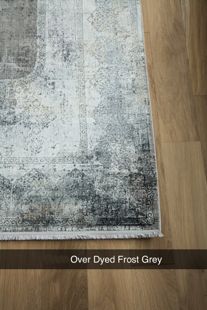 Gooch Luxury Rugs over dyed Frost Grey from Top Secret Furniture