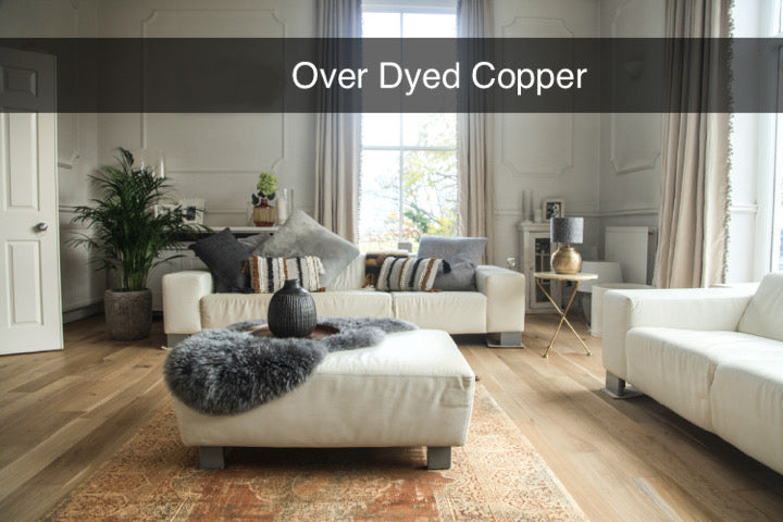Gooch Luxury Rugs over dyed Copper from Top Secret Furniture