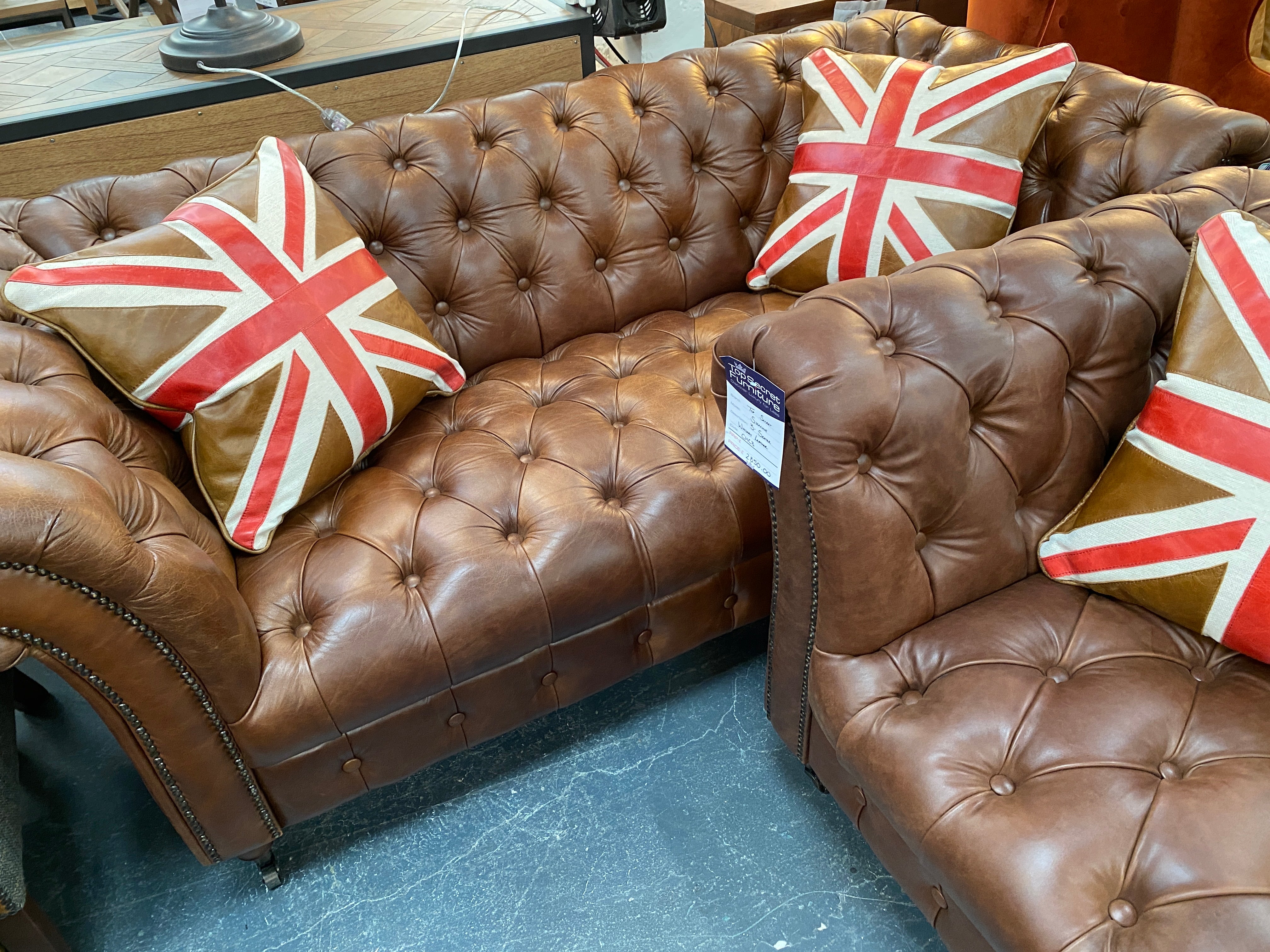 Stirling Leather 2 seater sofa from Top Secret Furniture, Holmes Chapel, Cheshire CW4 8AF