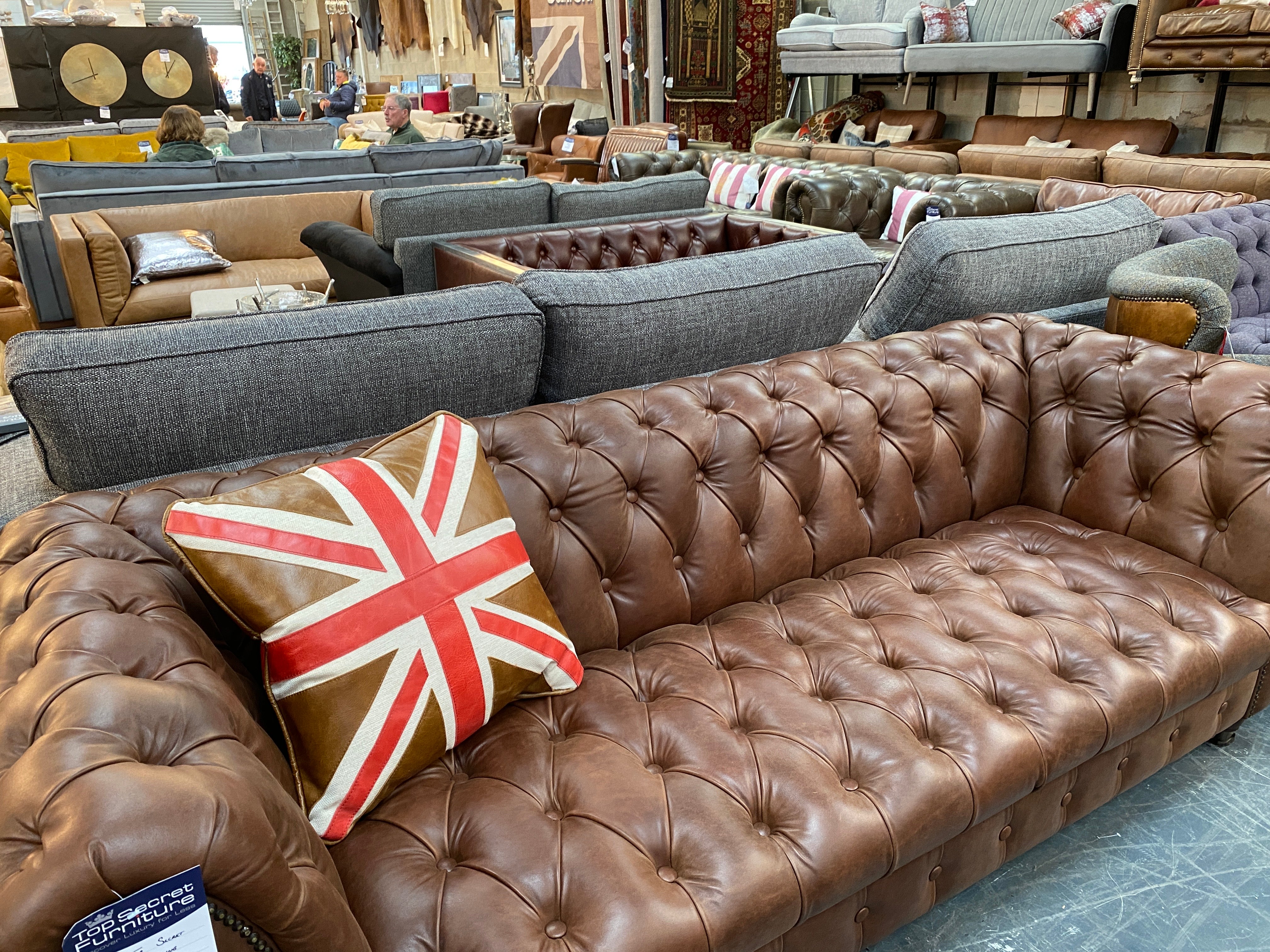 Stirling Leather 3 seater sofa from Top Secret Furniture, Holmes Chapel, Cheshire CW4 8AF