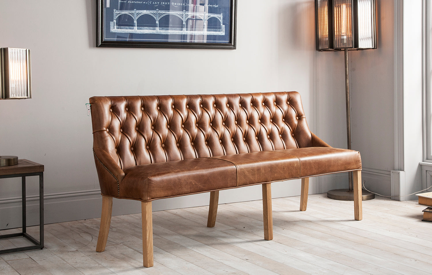 Stanton Leather Bench from Top Secret Furniture Outlet