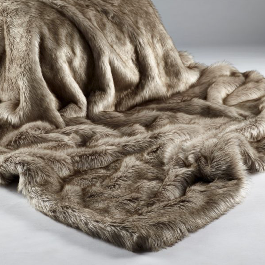 Katrina Hampton Faux Fur Throws from Top Secret Furniture