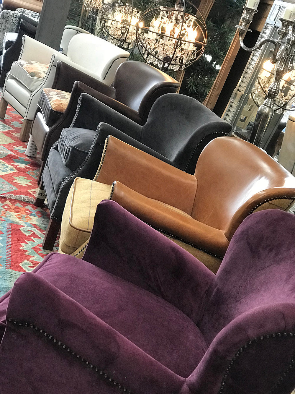 Halo Professor Leather Armchairs 50 off RRP Top Secret Furniture