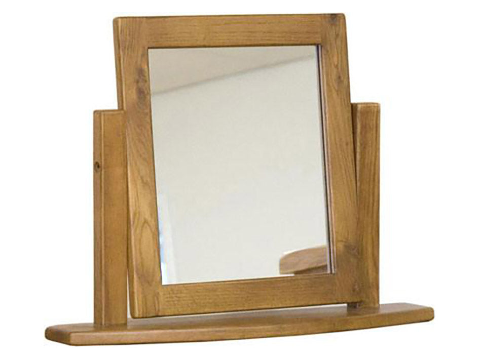 Rustic Dressing Table Mirror - Solid Oak Furniture