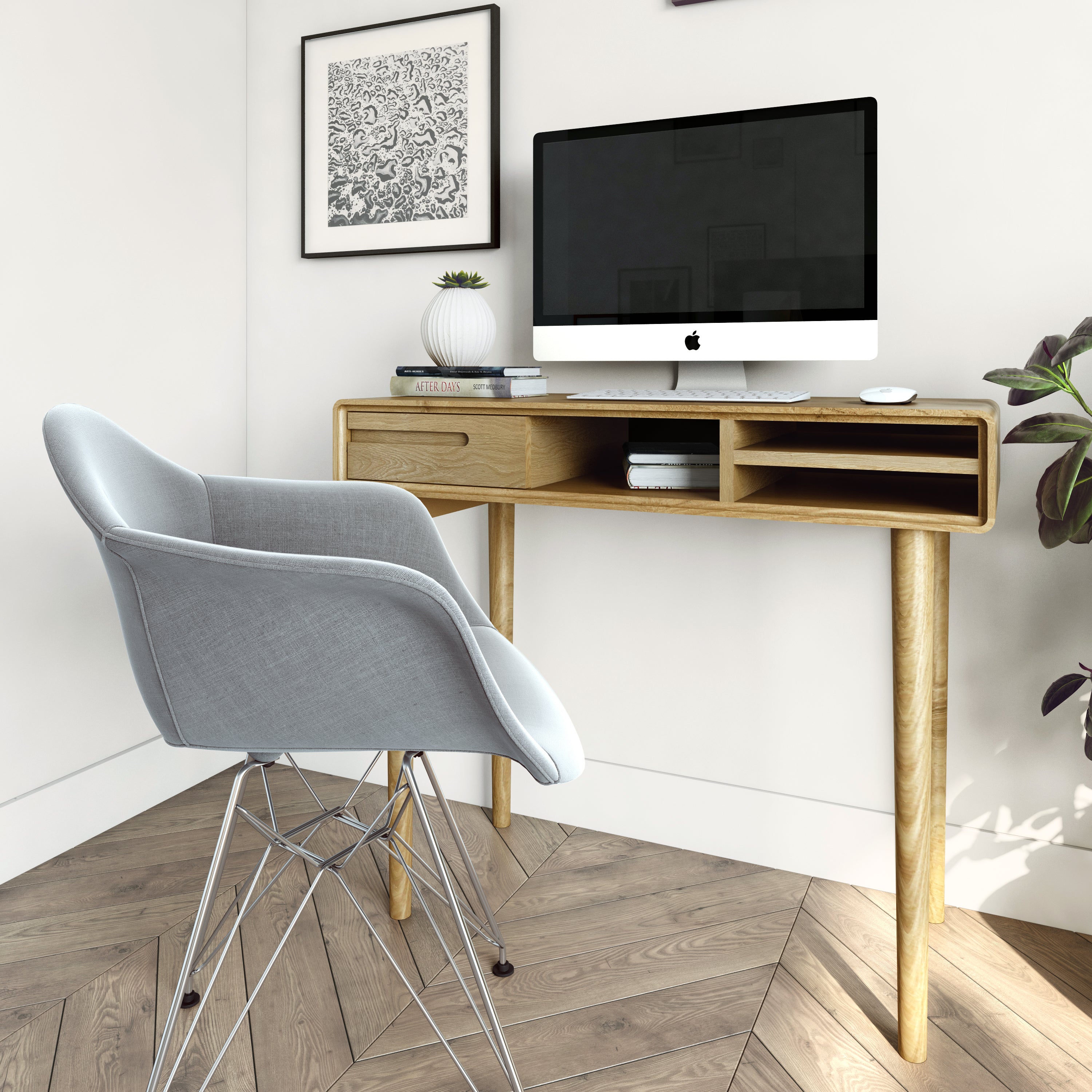 Nordic Scandic Oak Furniture Office desk or Home desk from Top Secret Furniture