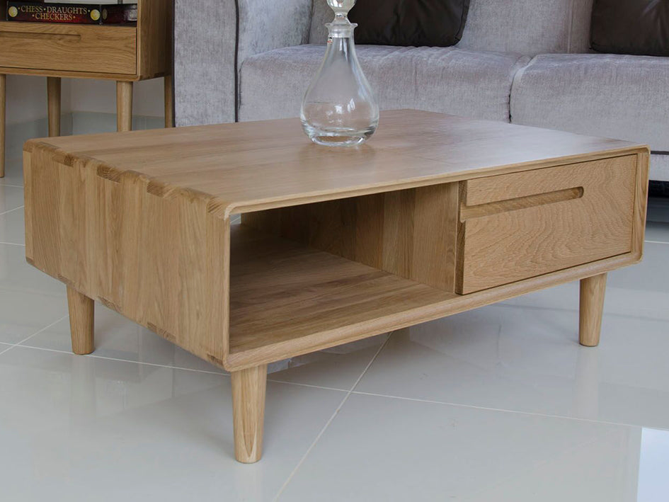 Nordic Scandinavian Furniture oak coffee table from Top Secret Furniture
