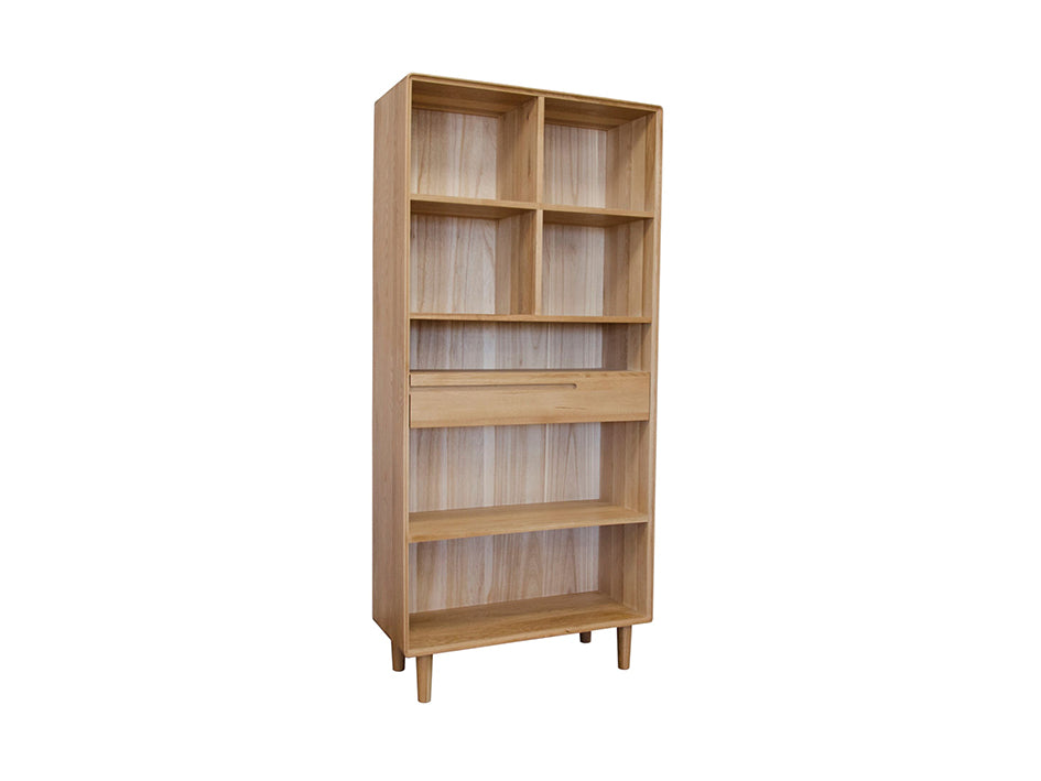 Nordic Scandinavian Large Oak Bookcase Furniture from Top Secret Furniture