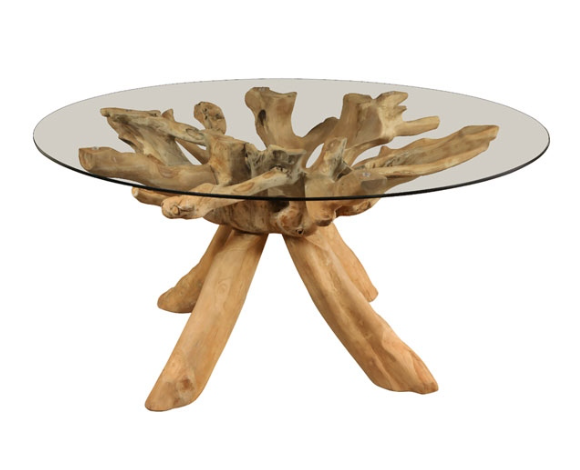 Root Glass Top Table from Top Secret Furniture