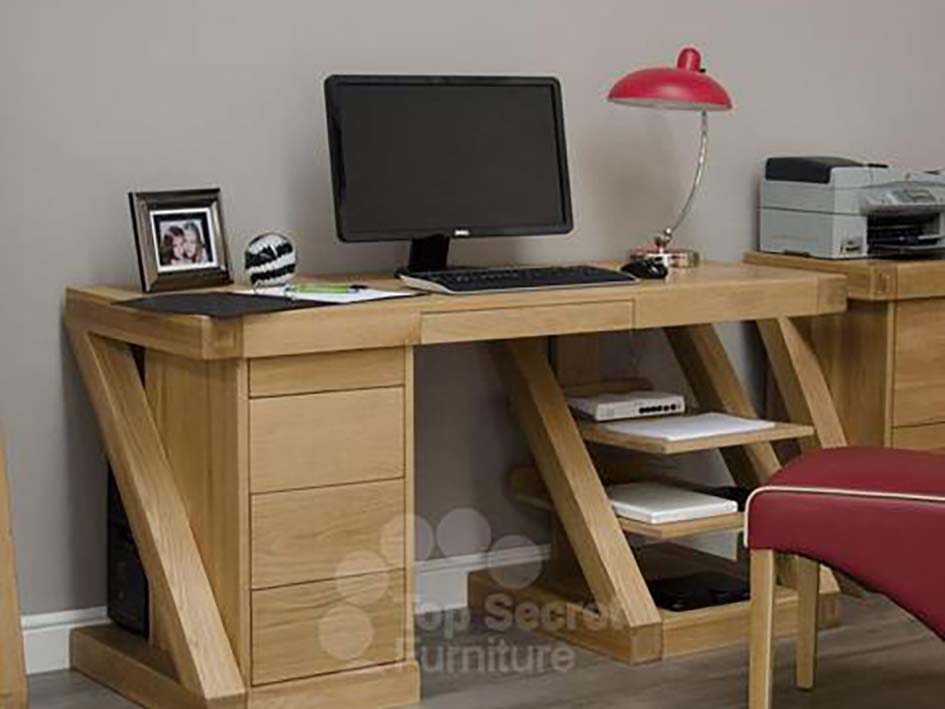 Large Office desk or Home desk - Solid Oak Wood 